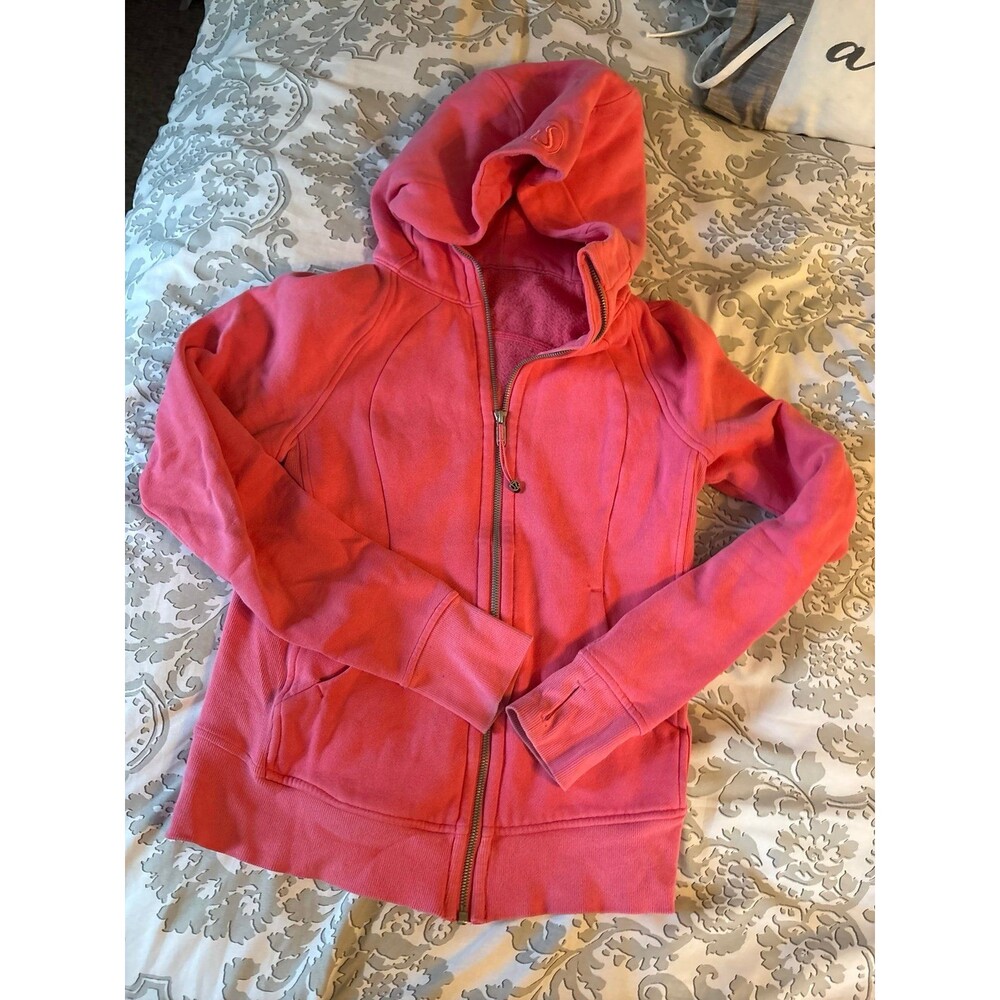 Hot Pink Lululemon Full Zip Scuba Hoodie